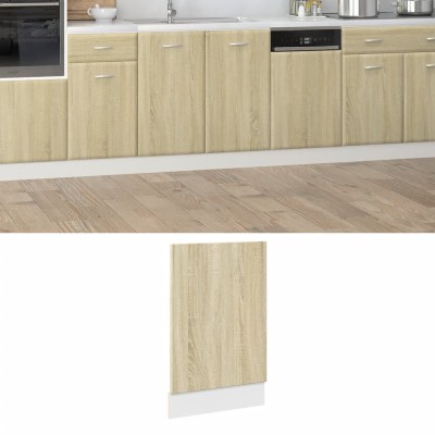 Panel para lavavajillas roble Sonoma 45x3x67 cm madera de ingeniería