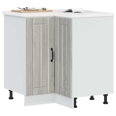 Mueble bajo esquina de cocina Lucca madera reconstituida