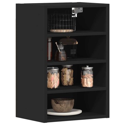 Armario colgante "Riga" negro 40x29,5x60 cm madera de ingeniería