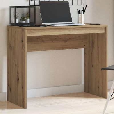 Escritorio de madera de ingeniería roble artisan 90x40x72 cm