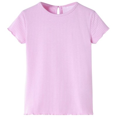 vidaXL Camiseta infantil rosa claro 128