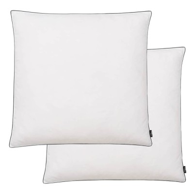 vidaXL Almohadas de plumón/plumas 80x80 cm blanco 2 unidades
