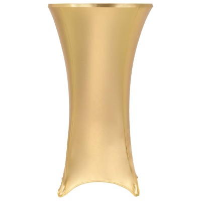 vidaXL Fundas de mesa elásticas 2 unidades 80 cm dorado