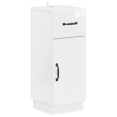 Armario de Almacenamiento para Baño HOORN Blanco Brilla | TanderMuebles
