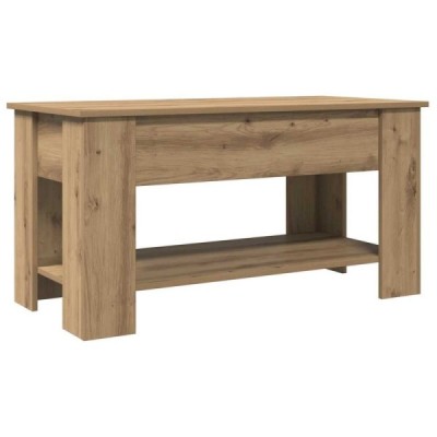 Mesa de centro madera de ingeniería roble artesanal 101 | TanderMuebles