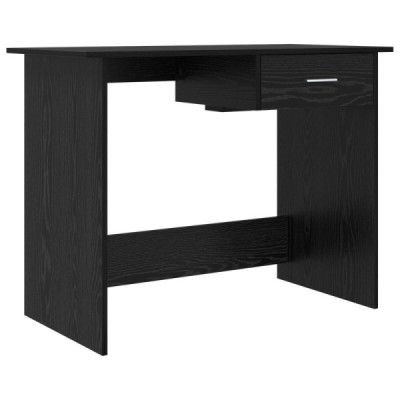 Escritorio Roble Negro 100 x 50 x 76 cm Madera de ingen | TanderMuebles