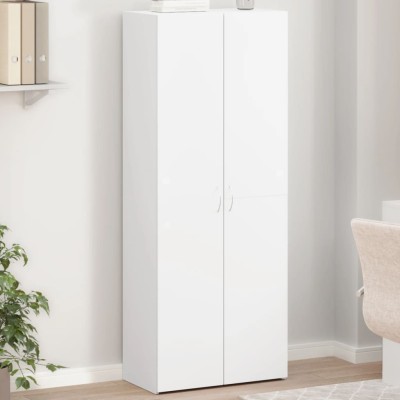 Armario archivador madera de ingeniería blanco 60x32x153 cm