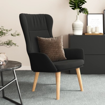 Sillón de relax de tela negro
