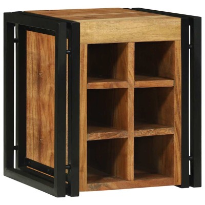 Estante de Vino 34.5 x 35 x 39 cm Madera maciza de Acacia