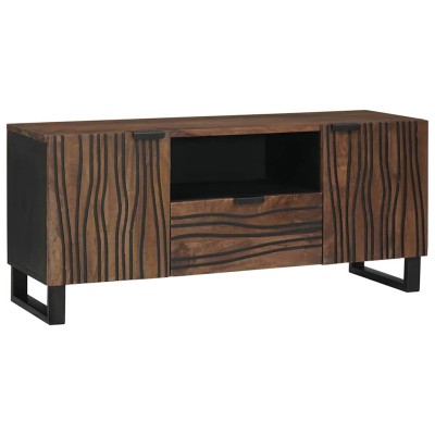 Gabinete de TV Marrón 105 x 33 x 46 cm madera maciza de mango