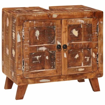 Gabinete de Baño Madera maciza recuperada & Madera elaborada