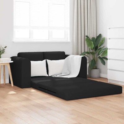 Sofá cama Negro 148 x 71 x 83 cm tela