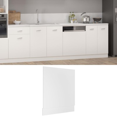 Panel para lavavajillas "Lyon" blanco 59,5x3x67 cm de madera de ingeniería